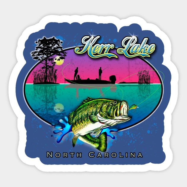 Kerr Lake Sticker by Digitanim8tor